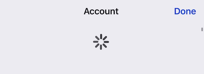 the loading icon in the app store